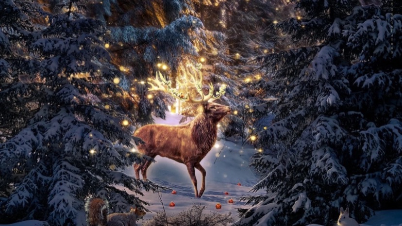 Веселая новогодняя открытка!