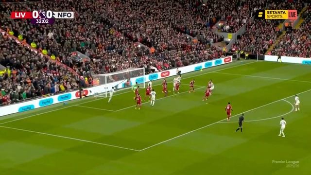 🎯 ГООООЛ 🇬🇧 Премьер-лига | Тур 12 🇬🇧 Ливерпуль 0:1 Ноттингем 🇬🇧 ⚽️ Гол: Мурильо 33