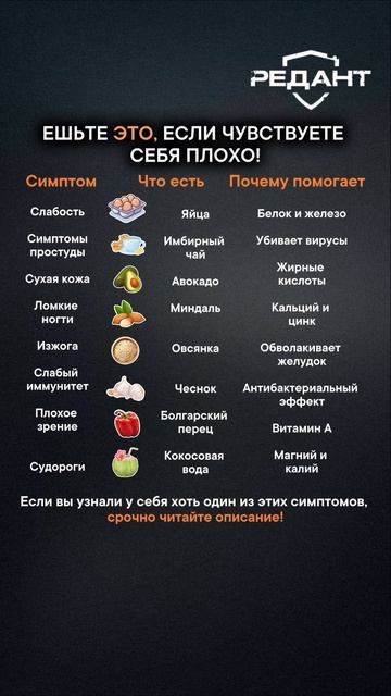 Ешьте это, если чувствуете себя плохо!