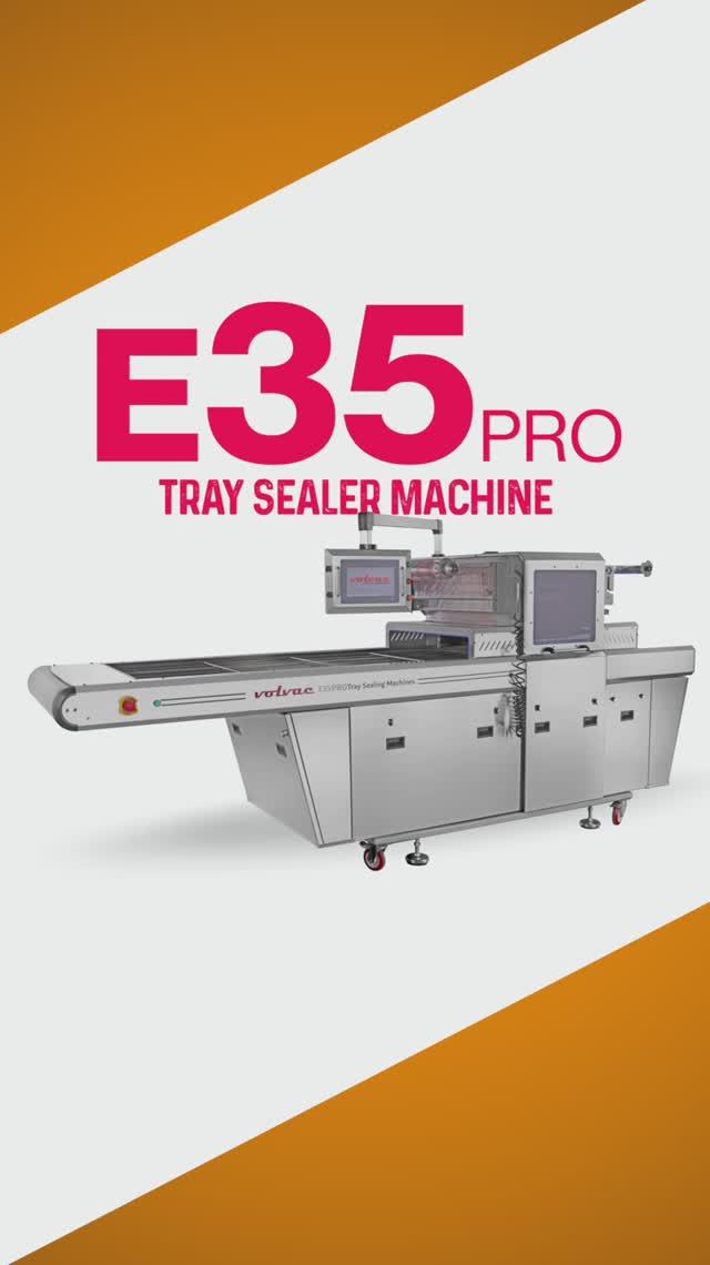Упаковока в готовый лоток на автоматическом трейсилере  VOLVAC E35 PRO