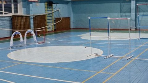 Демонстрация полета дронов команды Намской СОШ - 1 в спортзале ИТЛ №24 г. Нерюнгри 19.11.2025