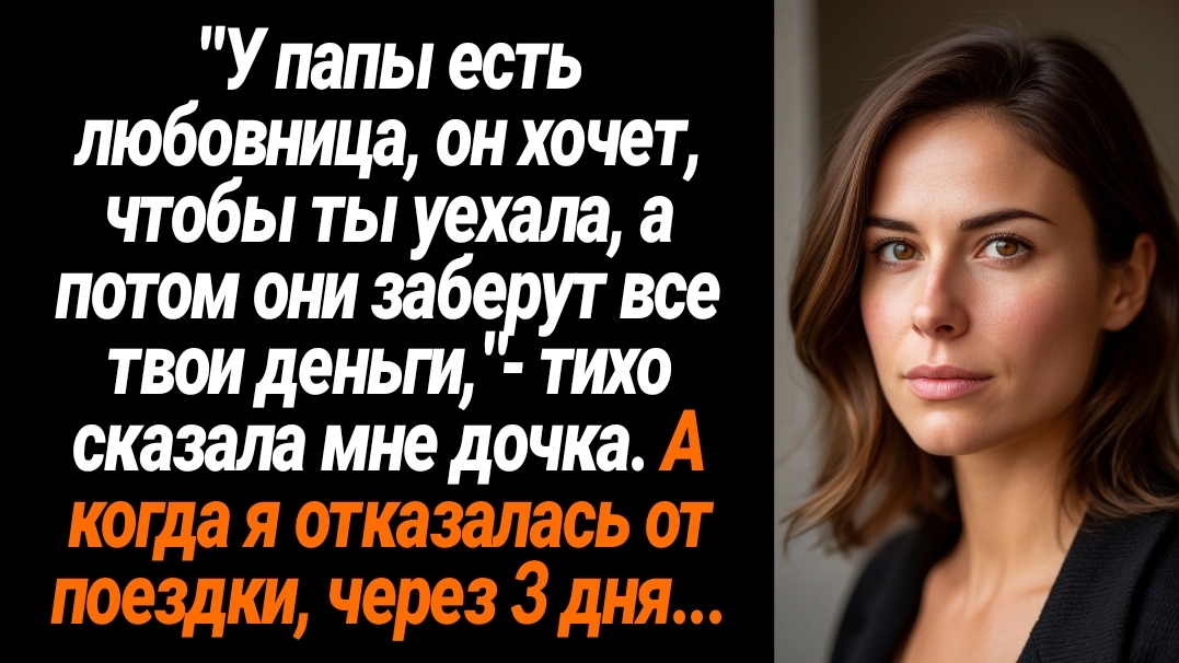 Жизненные Истории/У папы есть любовница, он хочет, чтобы ты уехала, а потом они заберут твои деньги