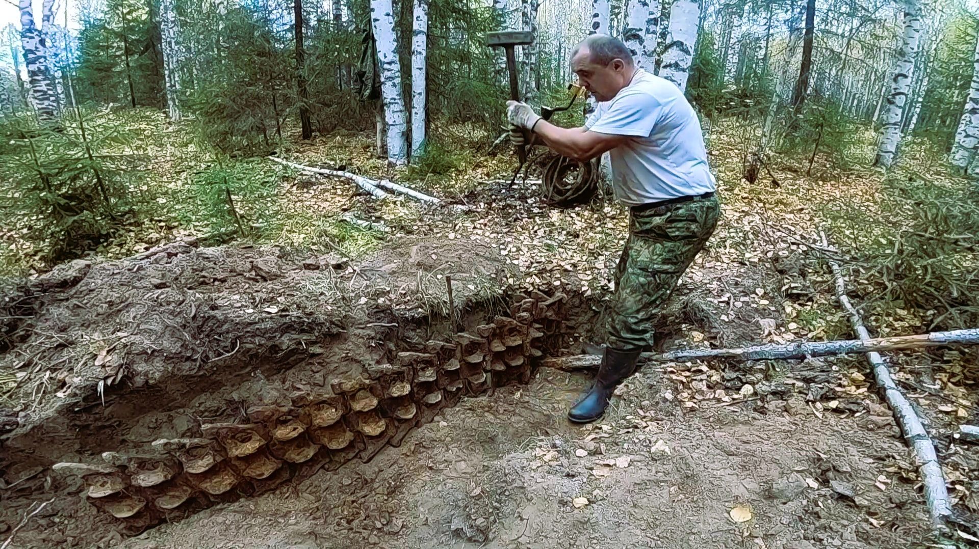 ВЫКАПЫВАЮ ЛЕНТУ ТРАКОВ...НАШЁЛ ЕЩЁ КРУПНЫЙ МЕТАЛЛ...ЗАБИРАЮ ЖЕЛЕЗО И ВЫВОЖУ