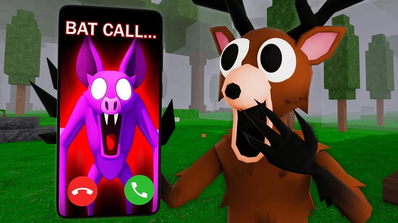 Летучая мышь зовёт оленя в игре «99 ночей в лесу» в Roblox! Анимация Роблокс