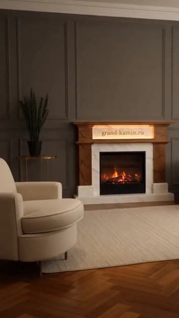 Создай идеальный портал для электрокамина #Декор #Интерьер