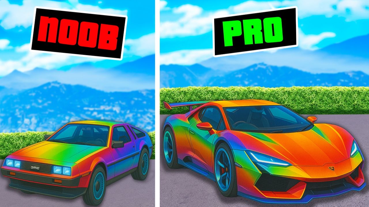 ПРОКАЧАЛ ЧИТЕРСКУЮ ТАЧКУ НУБА В ЧИТЕРСКУЮ ТАЧКУ БУДУЩЕГО В GTA 5