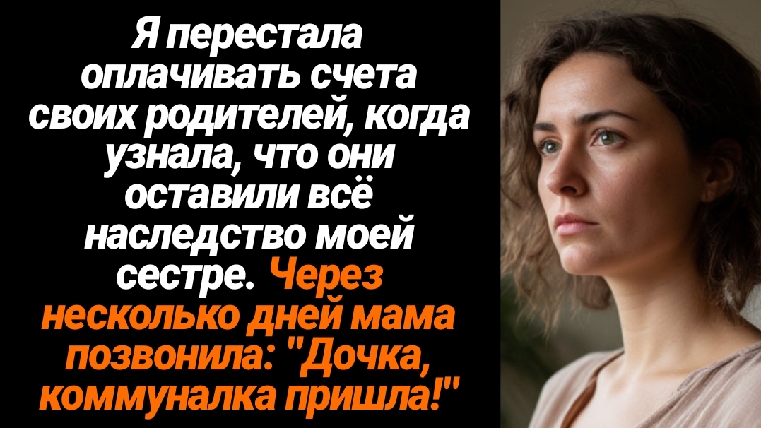 Жизненные Истории/Родители оставили всё наследство моей сестре и тогда я перестала оплачивать их сче
