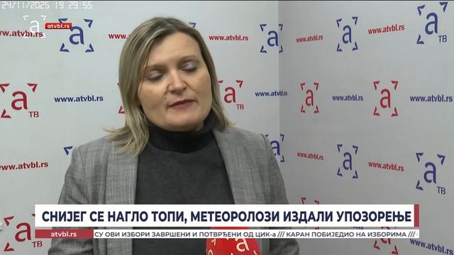 Снијег се нагло топи, метеоролози издали упозорење