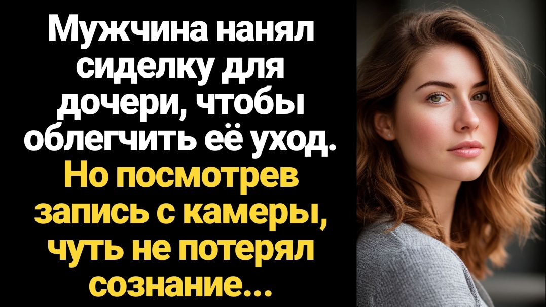 ИСТОРИЯ ИЗ ЖИЗНИ/Мужчина нанял сиделку для дочери, а посмотрев запись с камеры, чуть не упал