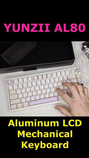 Клавиатура YUNZII AL80 Алюминиевый корпус и дисплей
