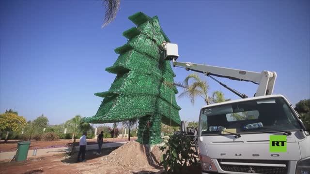 شاهد.. أكبر مجسم لرمز لبنان يرشح لدخول موسوعة غينيس