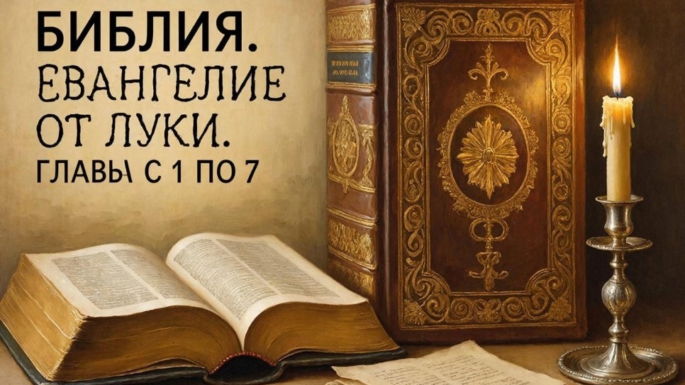 ☦️Библейские сказания🕯️Евангелие от Луки ⛪ главы с1 по 7🙏