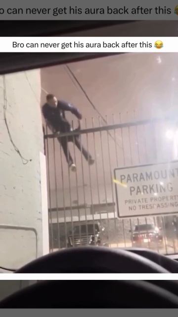 Полез через забор