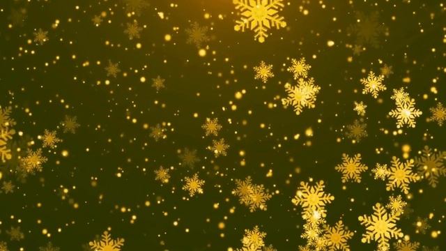 ✨ Футаж Золотые снежинки