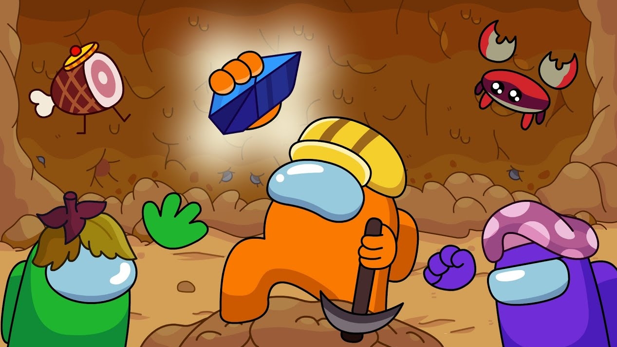 СРЕДИ НАС ПРЕДАТЕЛЬ! ВОЛШЕБНЫЙ КРИСТАЛЛ! Анимация Роблокс AMONG US