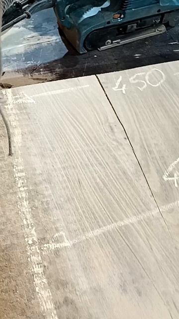 Первичная обработка слэба курагача для столешницы