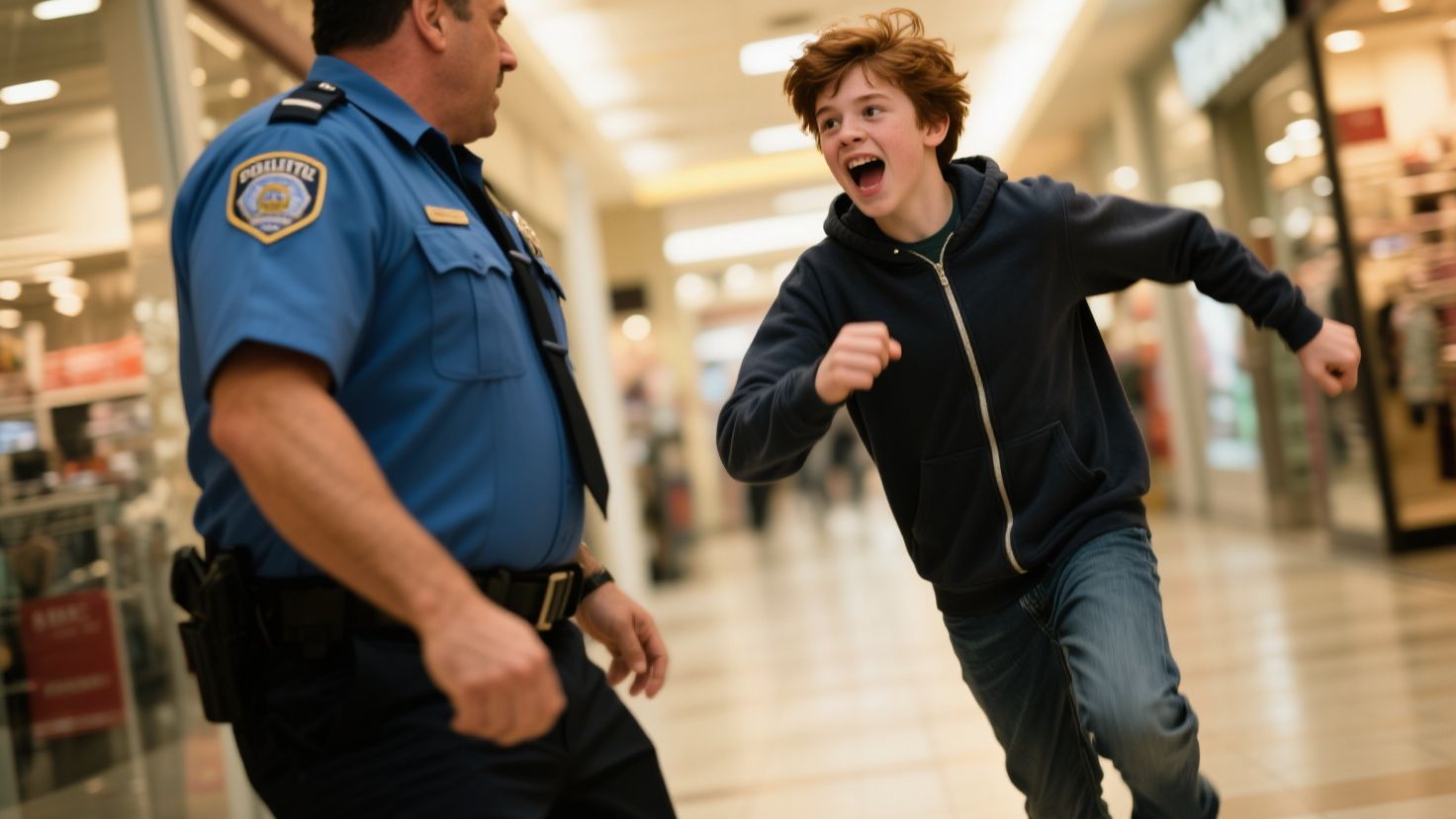 Нападение подростка с ножом на охранника и полицейских в ТЦ на Ореховом бульваре