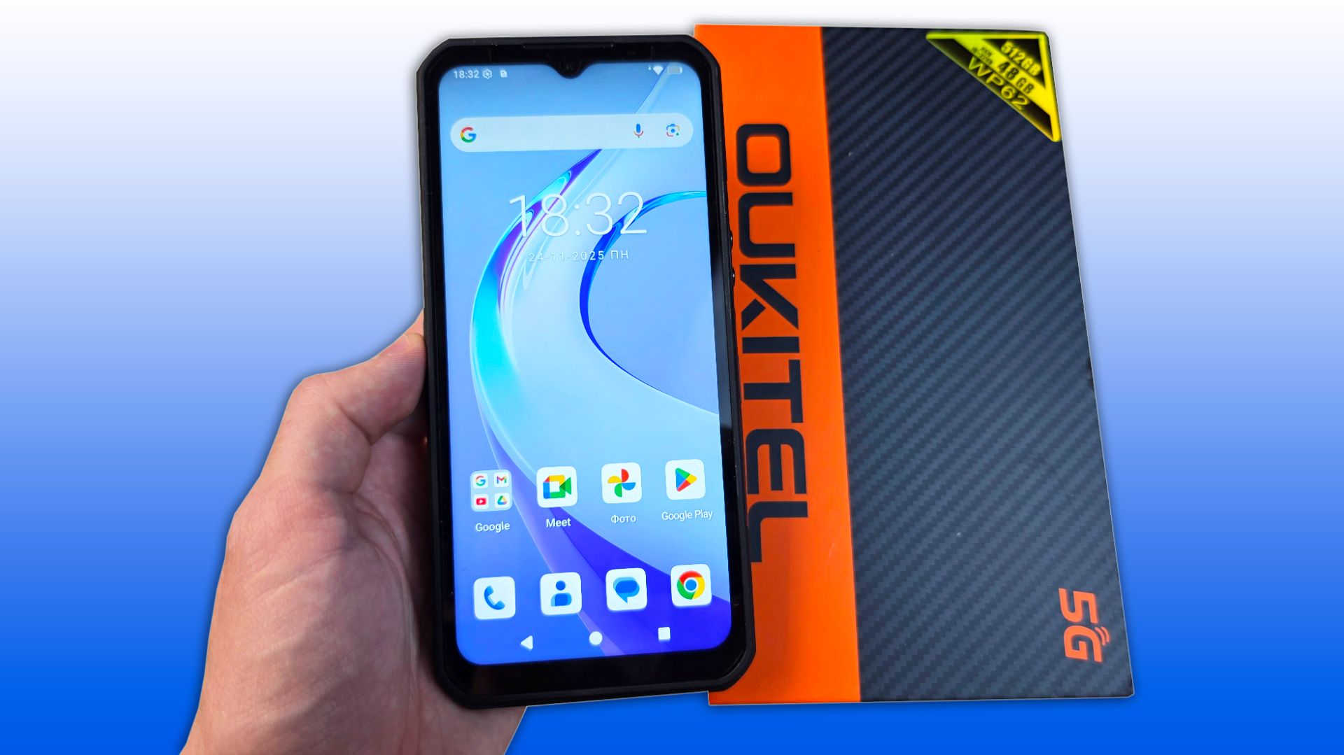 OUKITEL WP62 - ЗАЩИЩЕННЫЙ ТЕЛЕФОН С БАТАРЕЕЙ 11000MAH!