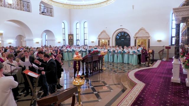 Блаженны (Третий антифон) - мужской хор Георгиевского храма под управлением Евгения Атауллова