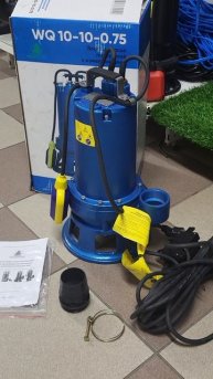 Надежный фекальный насос с измечителем GREENPUMP WQ 10-10-0.75