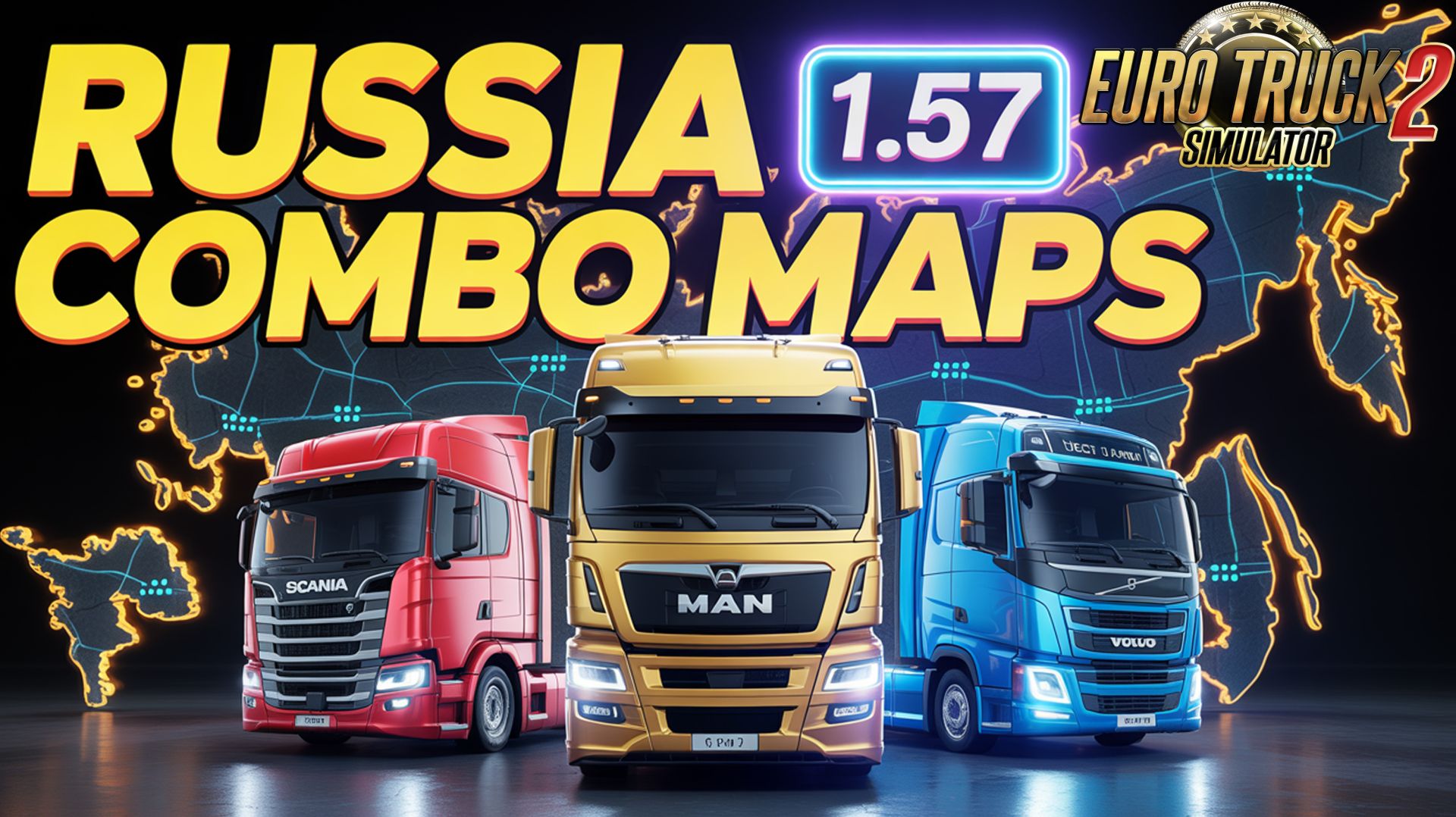 ETS2 1.57 | Две лучшие сборки карт России: Gold Russia и Big Russia | Полный обзор + порядок модов