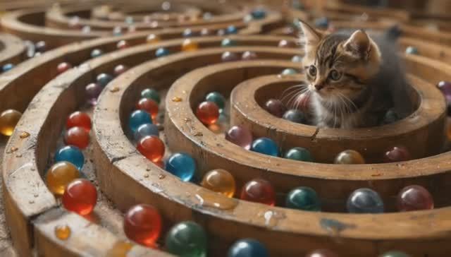 ШАРИКИ КАТАЮТСЯ ПО ЛАБИРИНТУ