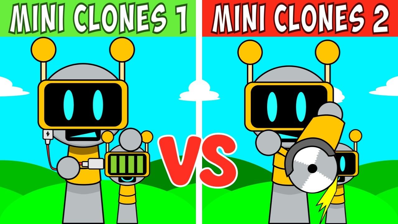 SPRUNKI: MINI CLONES 1 VS 2! ⚔️ КТО КРУЧЕ? 🎧🔥👑