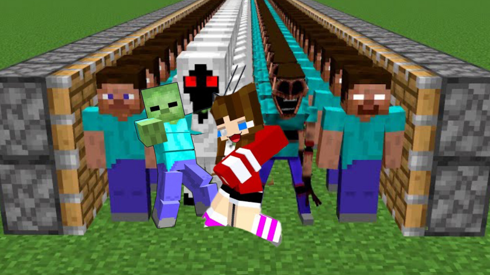 ЧТО БУДЕТ ЕСЛИ СМЕШАТЬ ХЕРОБРИНА С СУЩНОСТЬЮ 303 И СТИВОМ В МАЙНКРАФТЕ?