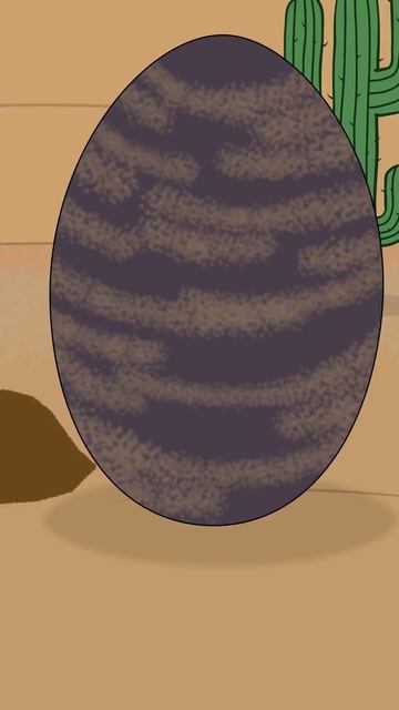 Короткий мультик для детей про экскаватор и динозавра. Из яйца вылупляется брахиозавр!