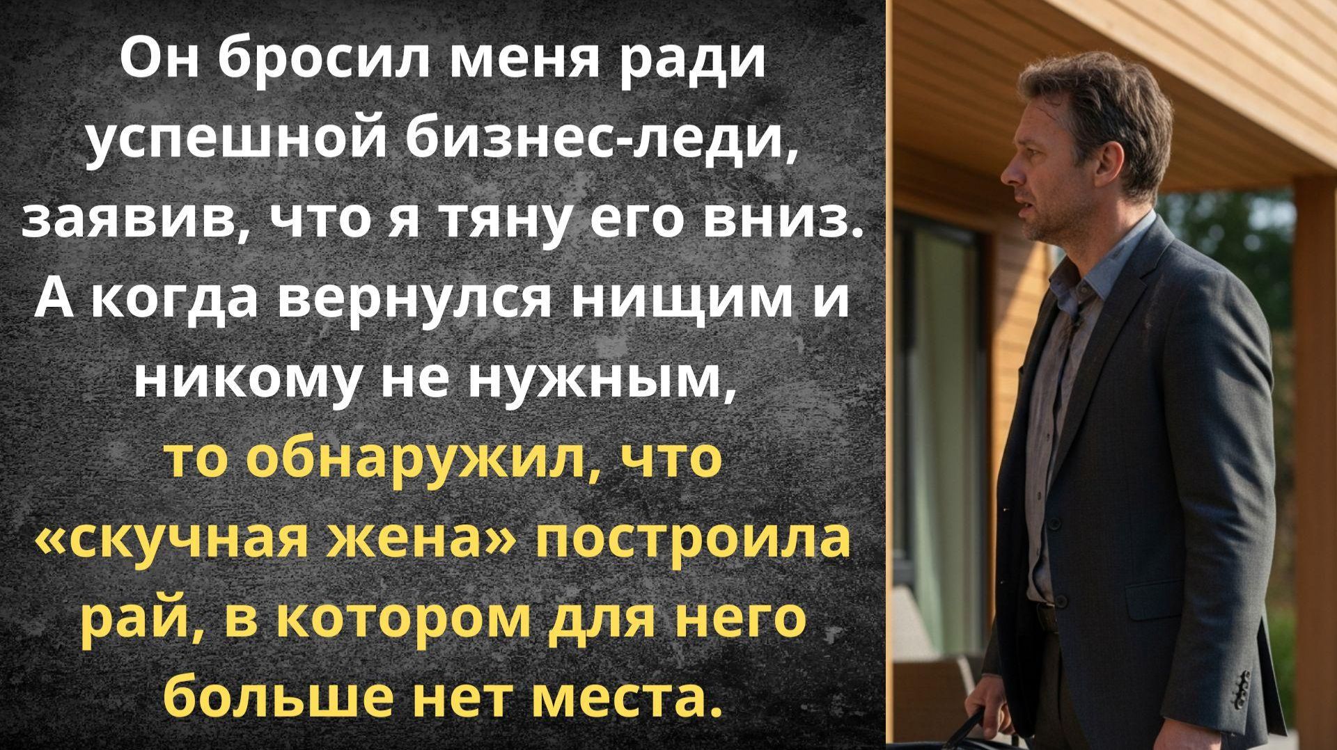 Ушел от «старых тапочек» | Истории из жизни