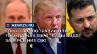 Евросоюз поправил план Трампа: как европейцы видят завершение СВО