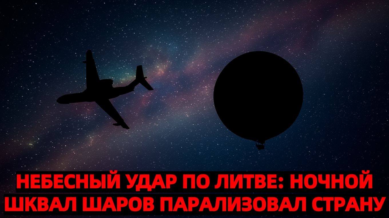 Небесный удар по Литве ночной шквал шаров парализовал страну