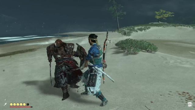 Замес рубка Бандиты манголы Ghost of Tsushima Призрак Цусимы парирование атака уклонение