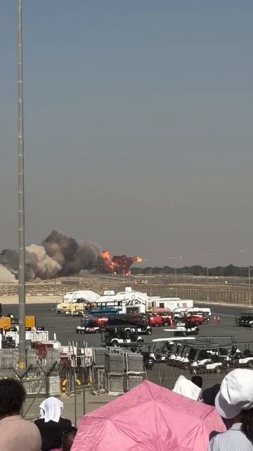 Крушение истребителя в Дубае.