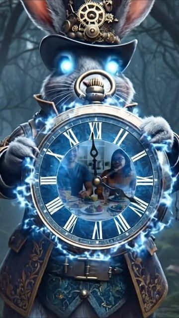 Тренд про кролика с часами не прошел и мимо меня 😏 мой инструмент креатива 
syntx_ai 🫶🏼