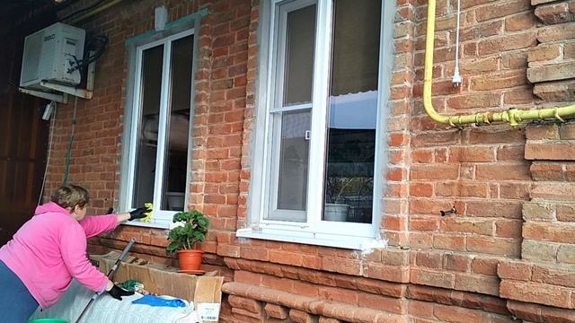 #132🏡Добралась до окон/Погода удивляет/Опять гребу листья