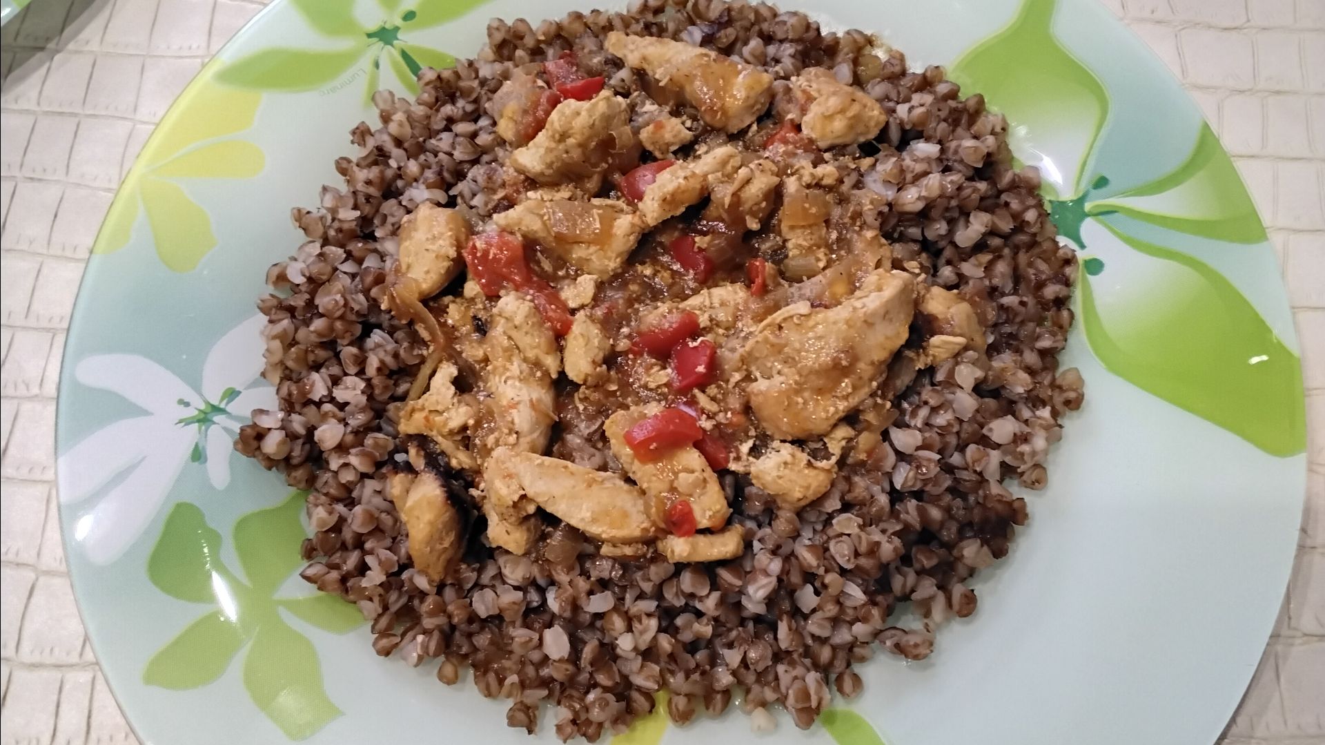 Мой обед диабетика.