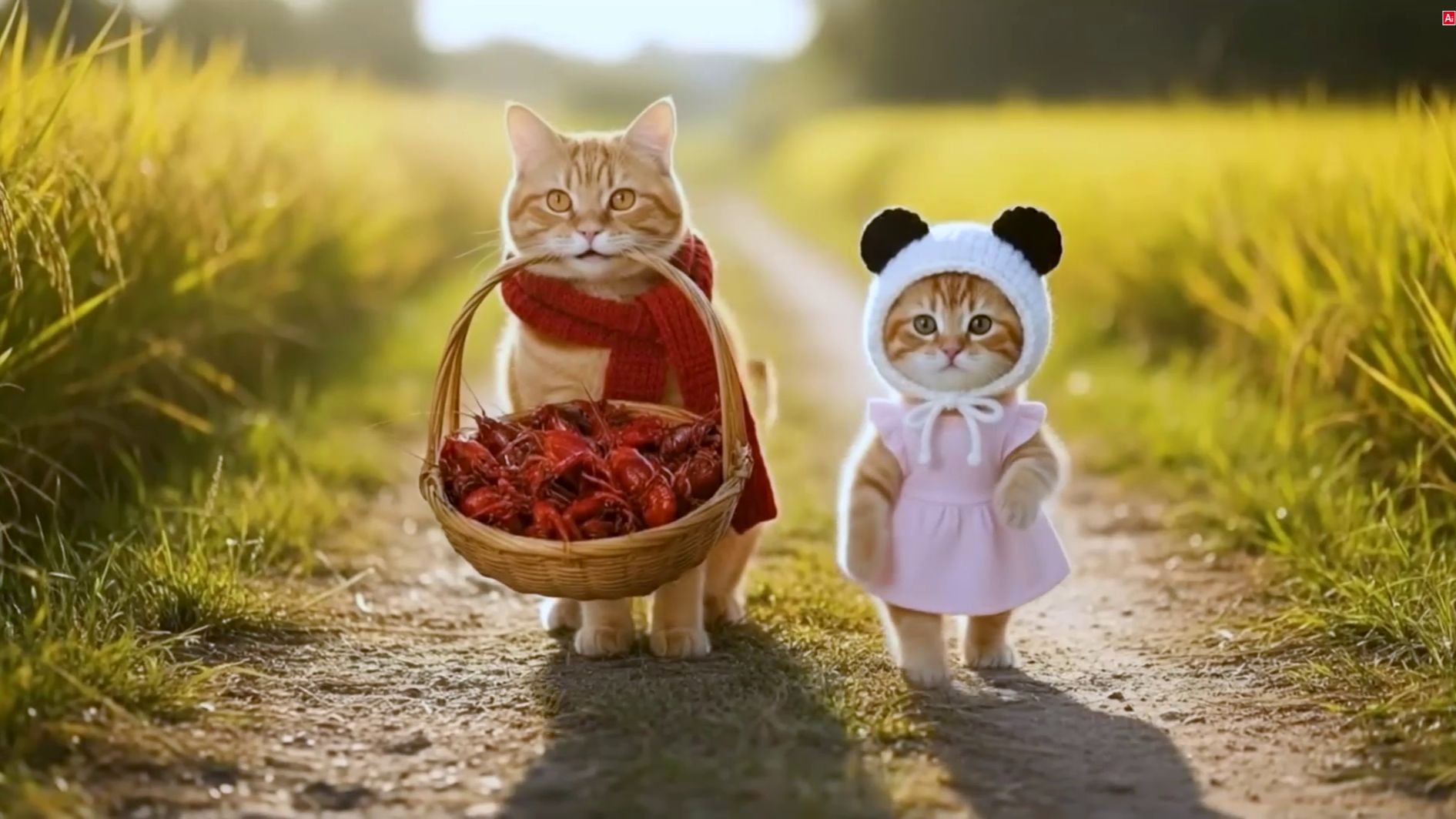 Деревенские заботы котиков