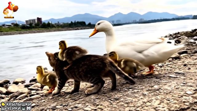 Утята и Цыплята - Кошки и котята, Собаки и щенята (314) Хвостики да Усики ❣️