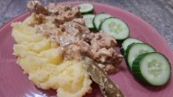 Нежнейшее мясо в сметанном соусе, гуляш без томатной пасты!