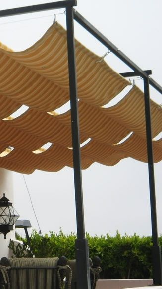 Монтаж штор Screen и навеса Римский