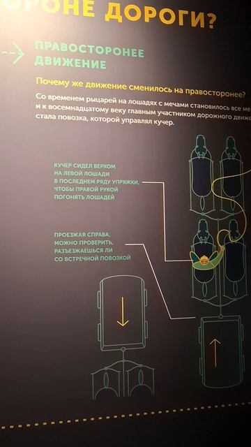 Почему мы ездим по ПРАВОЙ СТОРОНЕ?🥰Музей Эксперементариум #наука #физика #химия #математика #машина