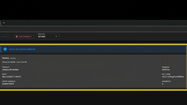 Программа ESPConnect для контроля платы ESP32