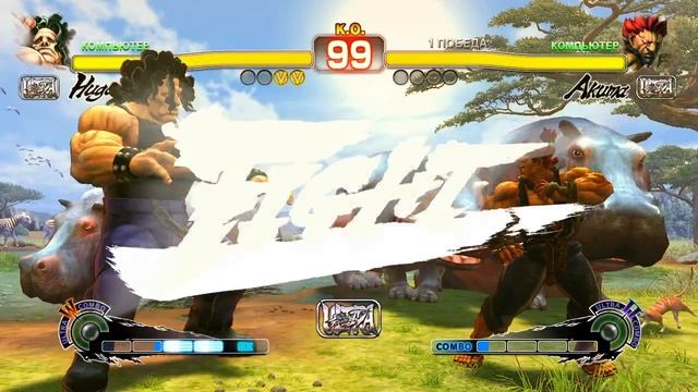 Ultra Street Fighter IV Hugo VS Akuma