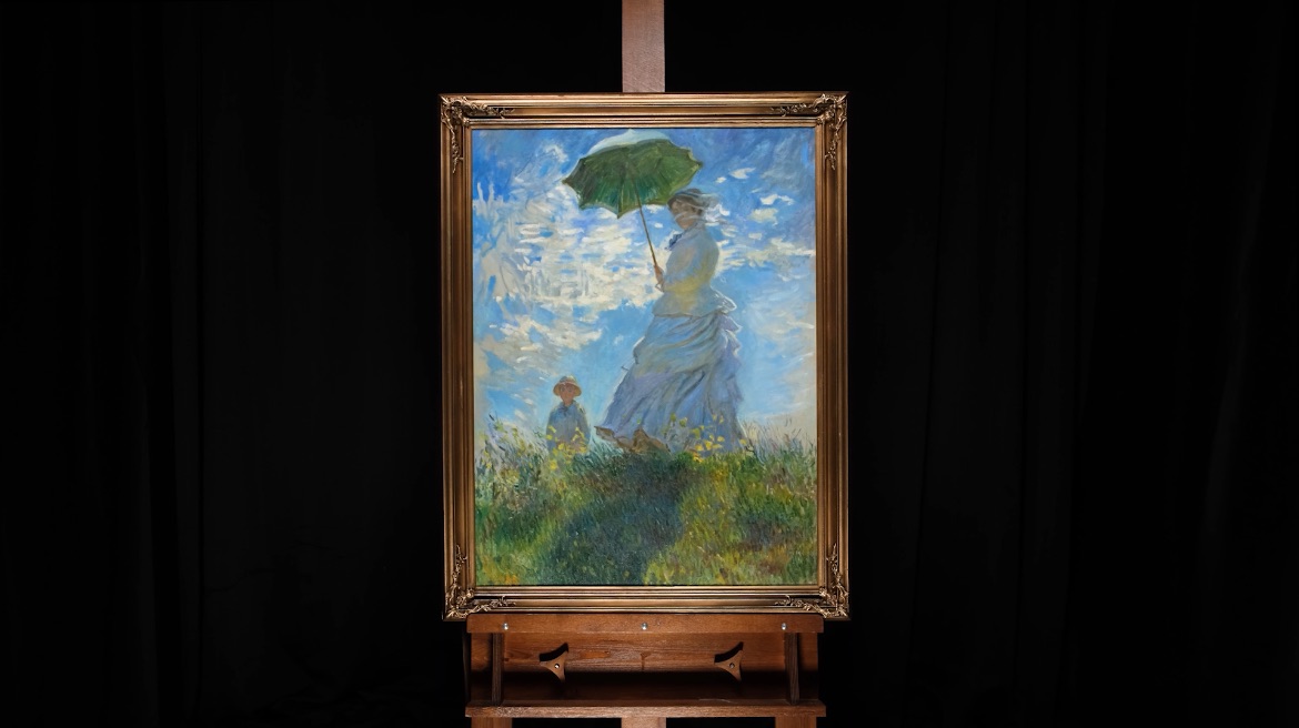 Клод Моне «Прогулка. Дама с зонтиком»