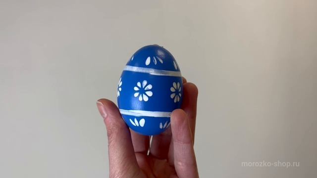 Набор декоративных яиц ПАСХА В ГОЛУБОМ, 6 см, 6 шт., 59-0977