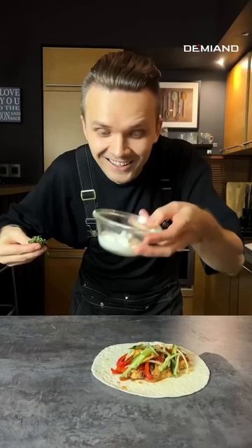 Быстрый перекус в лепешке 😍