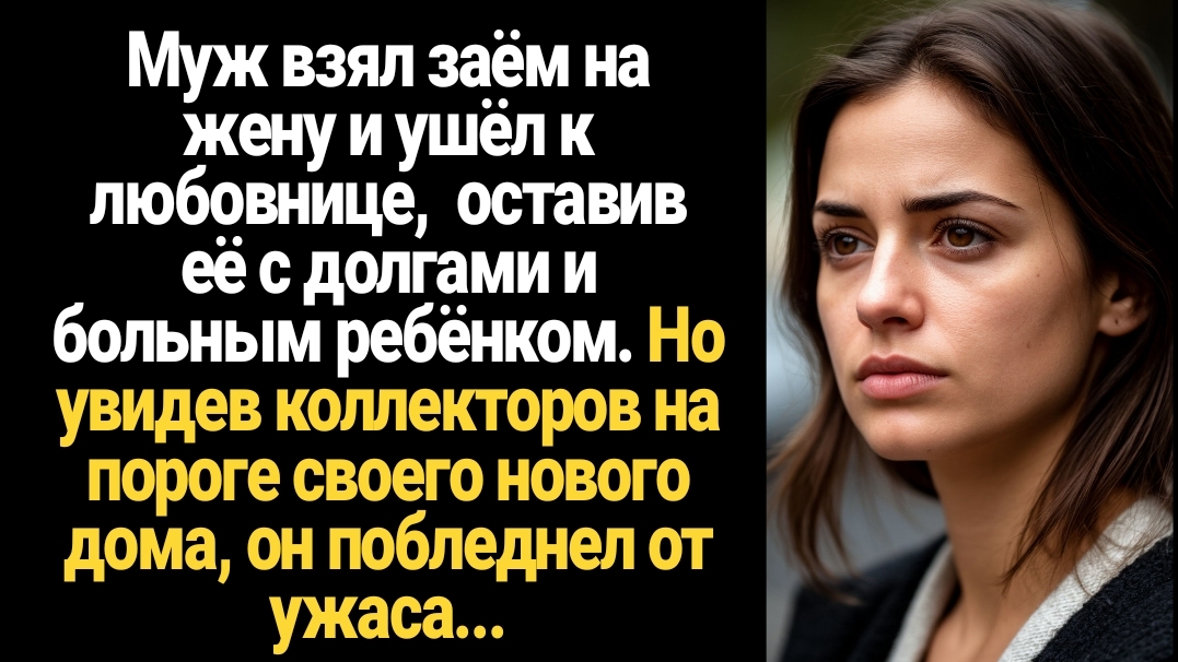 ИСТОРИЯ ИЗ ЖИЗНИ/Муж взял заём на жену и ушёл к любовнице, оставив её с долгами и больным ребенком