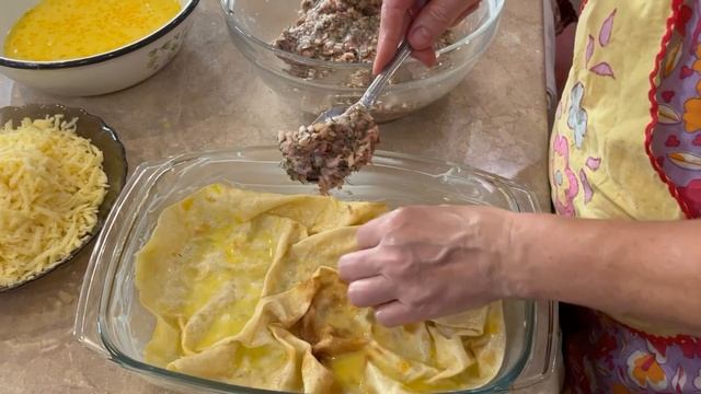 Ленивый и Быстрый ПИРОГ с Фаршем !!!