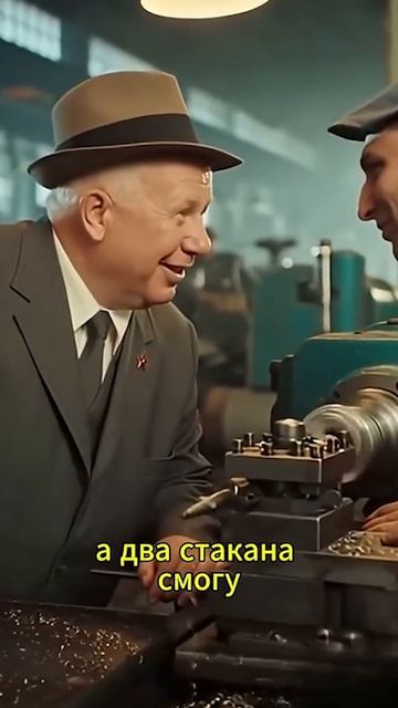 Крутой Хрущёв!  #хрущев #КПСС #партия #коммунисты #руководство #СССР #завод #токарь #рабочий #пьянка